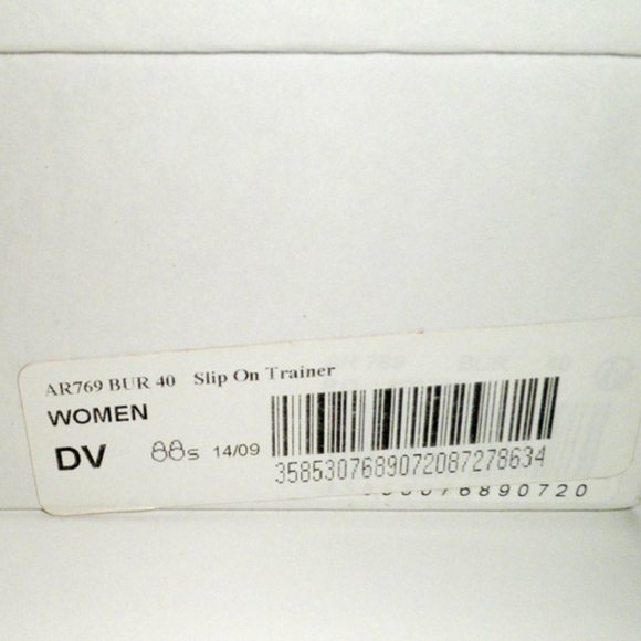 Boden Burgundy Velvet Slip On Sneakers in BOX 8.5 - Picture 8 of 8